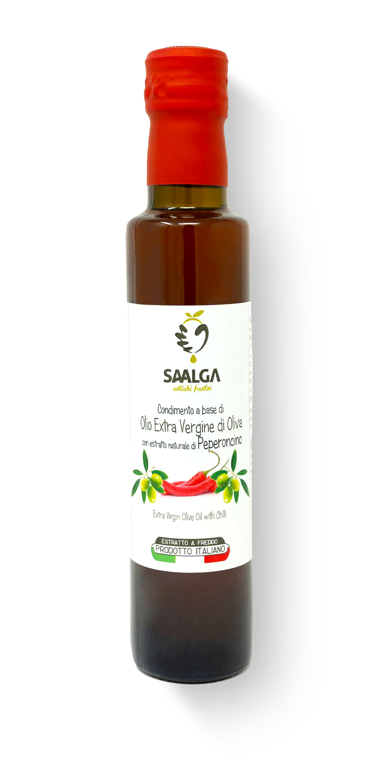 Saalga Extravergine D’Oliva Aromatizzato al Peperoncino – Frantoi Saalga